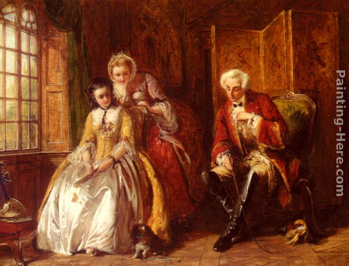 The Bashful Lover painting - Abraham Solomon The Bashful Lover art painting
